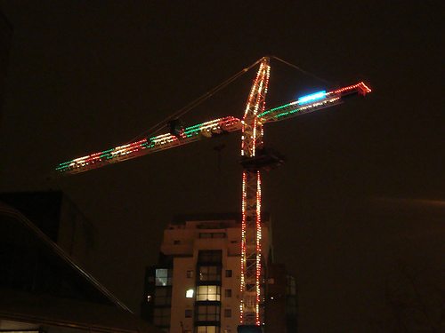 Christmas crane