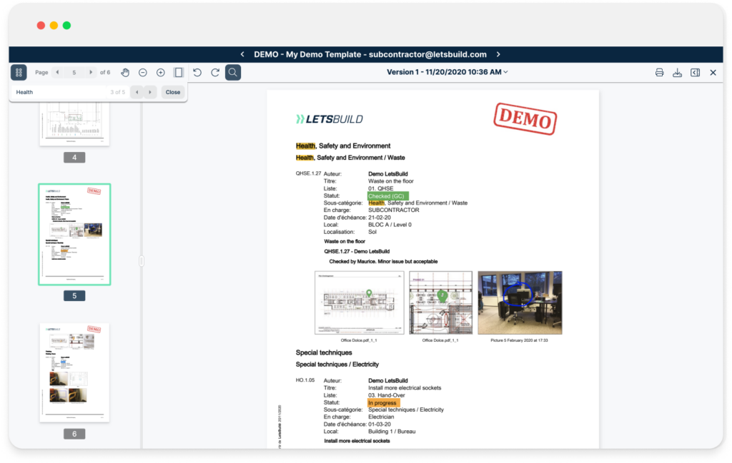 Reports in LB Aproplan 2.0