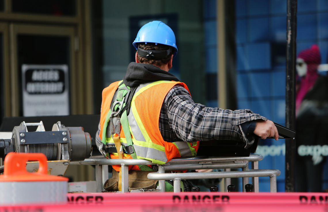 construction worker on a street