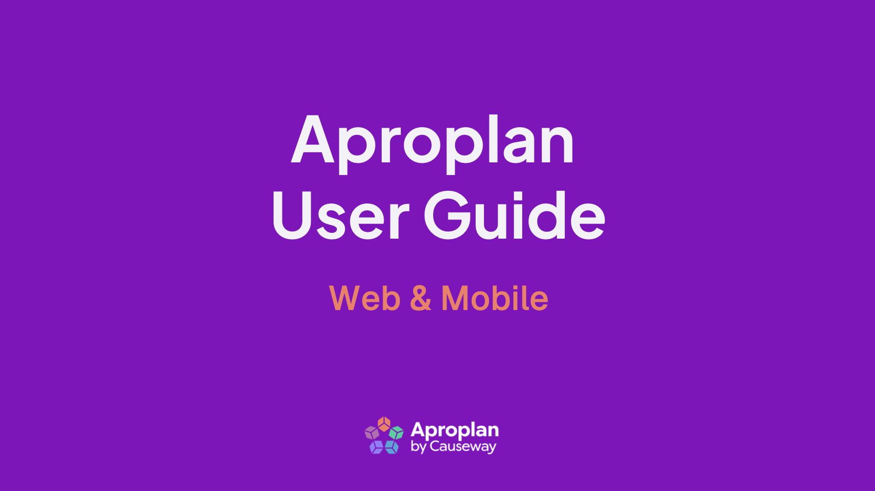 Aproplan user guide