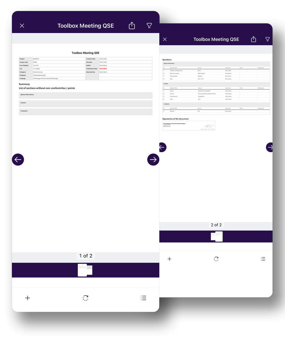 form report